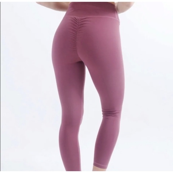ZYIA Pants - ZYIA Active Poppy Scrunchy What Hi-Rise 7/8 legging mauve size XL